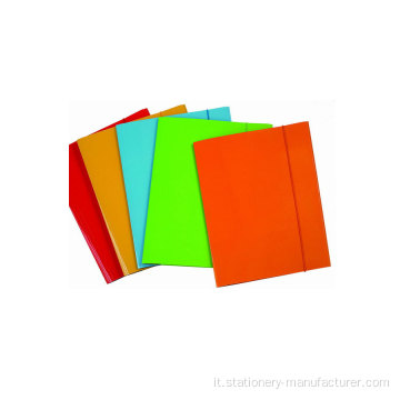 Cartella elastica di carta con laminazione
